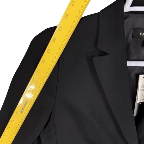 Talbots NWT Womens 8 Black Two Piece Suit Set Blazer Pants Career Wear MSRP $318 - Picture 14 of 16